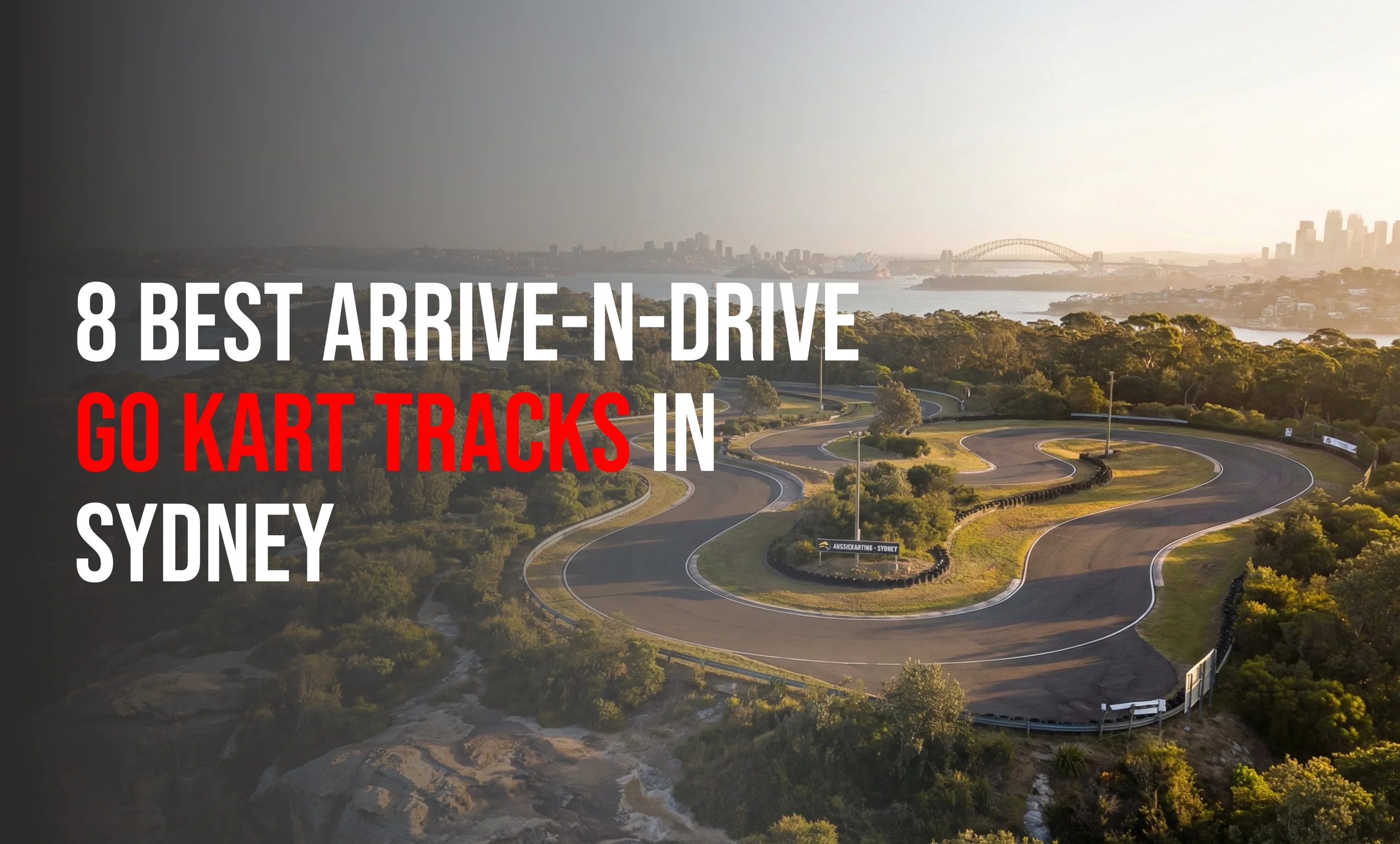 Go-kart racing on a track in Sydney